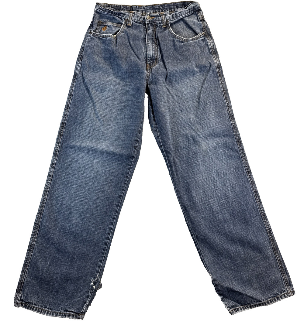 Rocawear Jeans Men's 30 (Actual 30x29) Straight Leg Relaxed Embroidered Denim